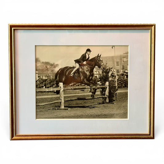 Antique Original Horse Show Photo - Framed