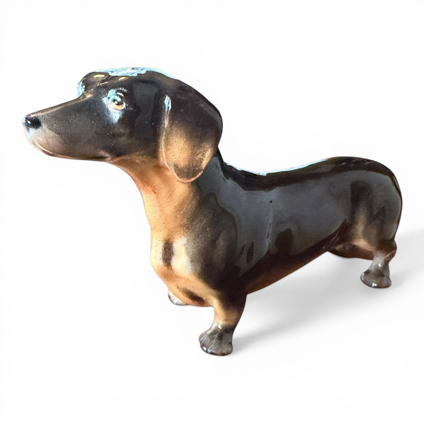 Vintage Beswick Dachshund Porcelain Figurine