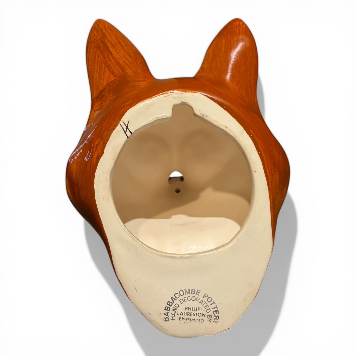 Fox Head String Holder by Philip Laureston for Babbacombe Pottery