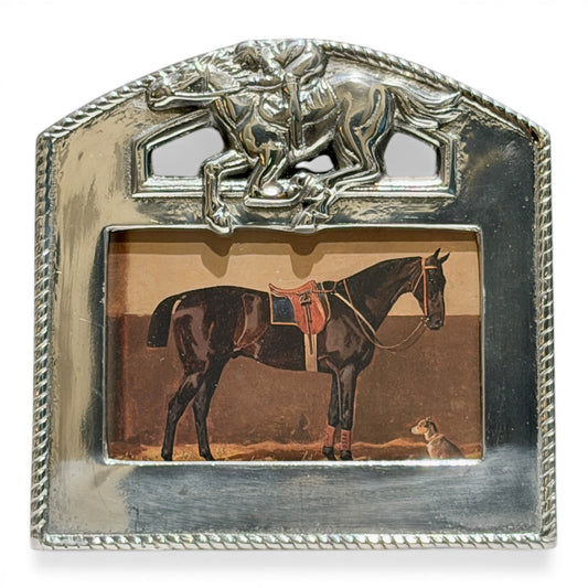 Vintage Arthur Court Equestrian Jockey Photo Frame