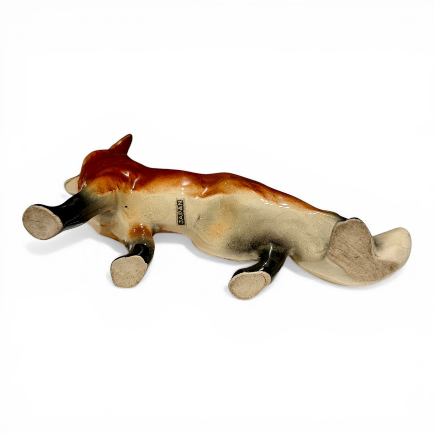 Vintage Porcelain Fox Figurine