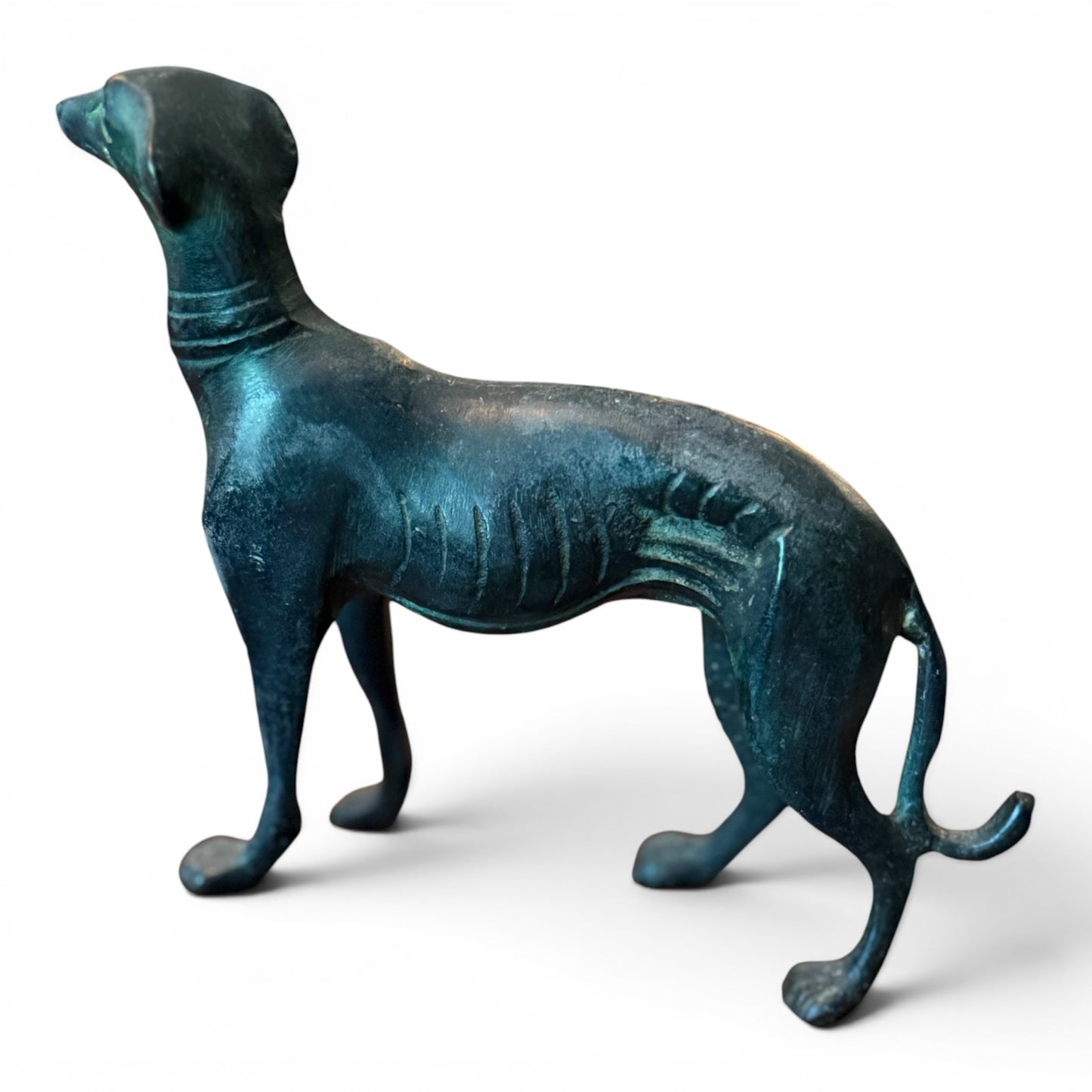 French Cast Bronze Greyhound Figurine, c.1880