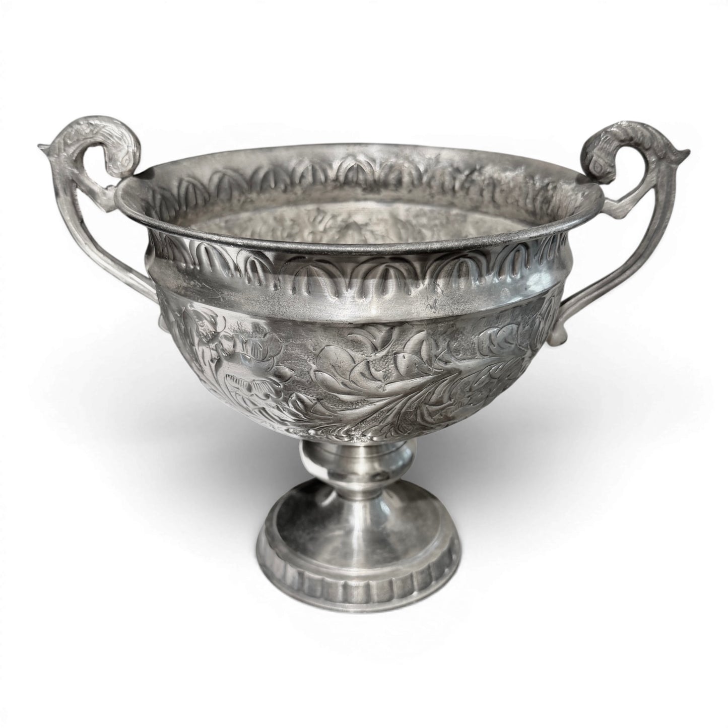 Antique Silver Loving Cup Trophy Jardiniere