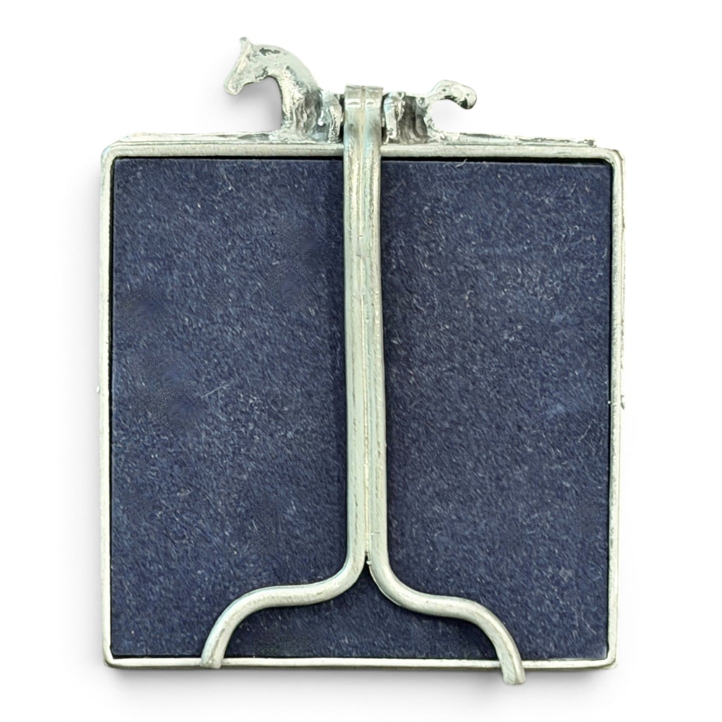 Vintage Sterling Pewter Equestrian Picture Frame by Elias