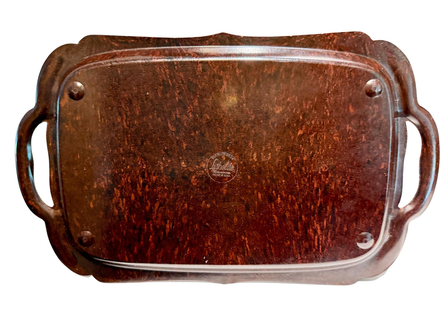 Vintage Litholite Fox Hunter Tray