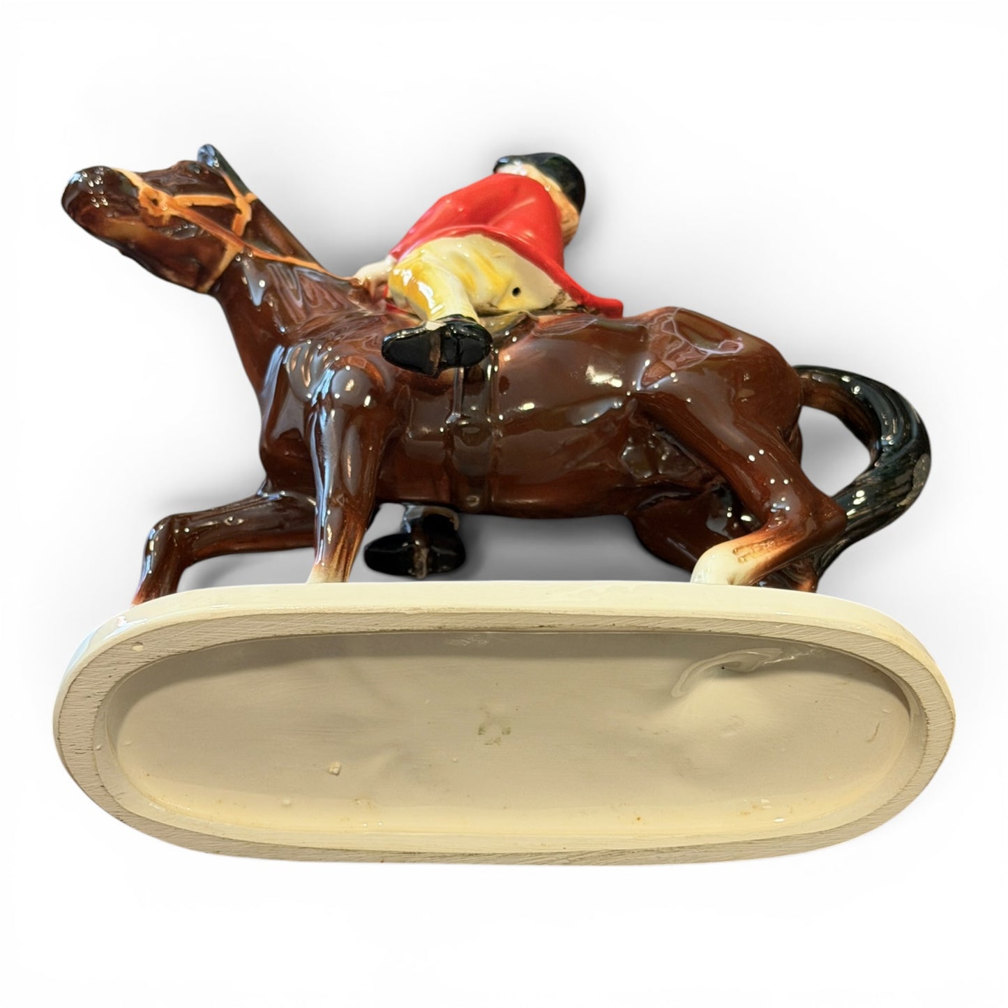 Vintage Beswick Huntswoman on Brown Horse No. 1730 Gloss Equestrian Fox Hunt Figurine