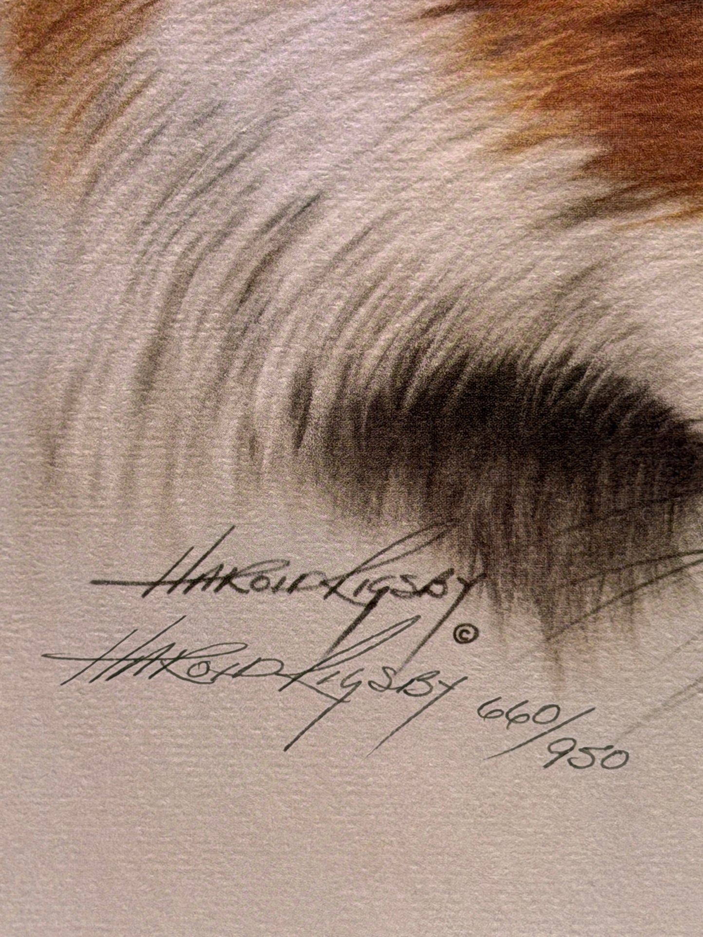 Harold Rigsby “Red Fox I” Limited Edition Private Collection Lithograph