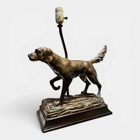 Vintage Hunting Dog Table Lamp