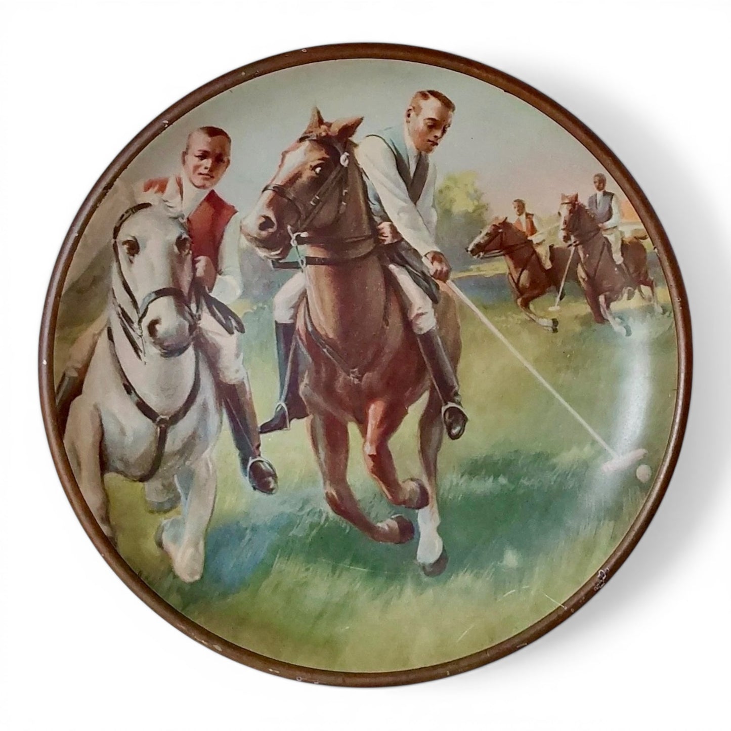 Vintage Metal Polo Sporting Plaque