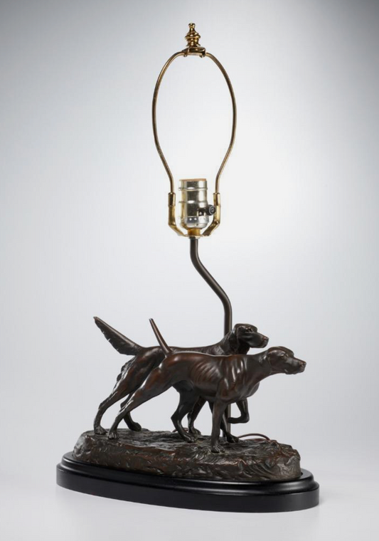 Vintage Sporting Dog Sculptural Lamp