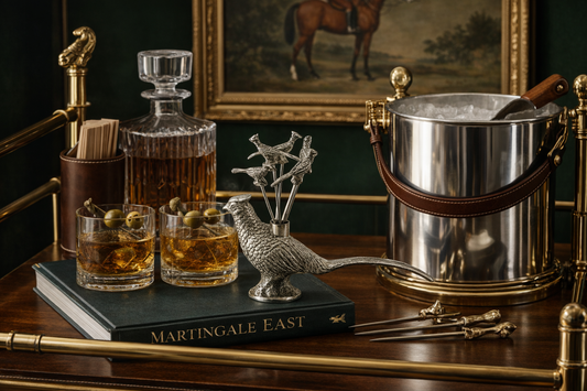 Pewter Pheasant Picks | Cocktail Skewer | Martini Garnish