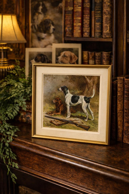 Antique Sporting Dog Print - The American Foxhound - by Edwin Megargee (1942)
