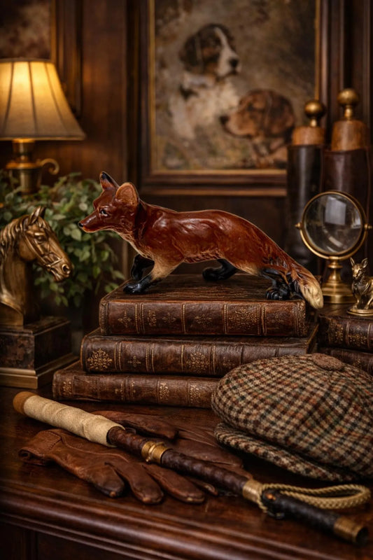 Vintage Ceramic Fox Figurine