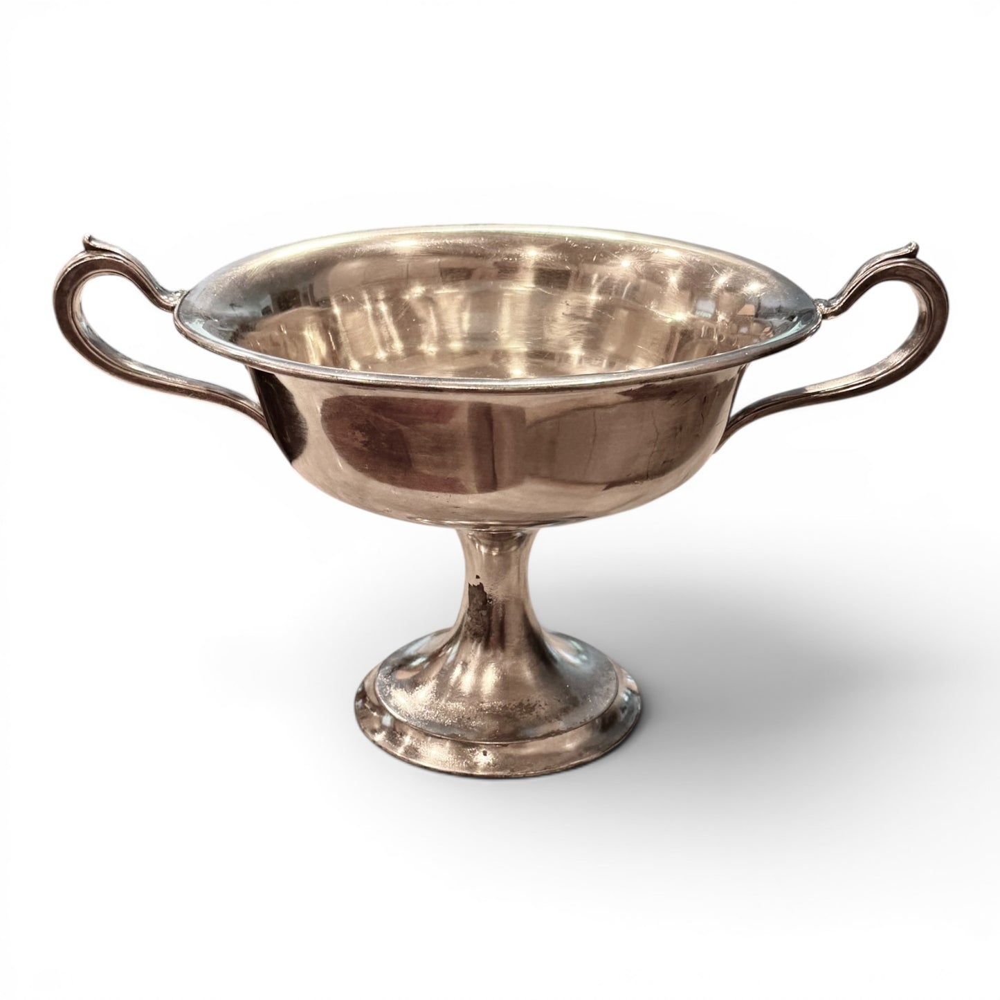 Large Antique Silver Loving Cup Trophy