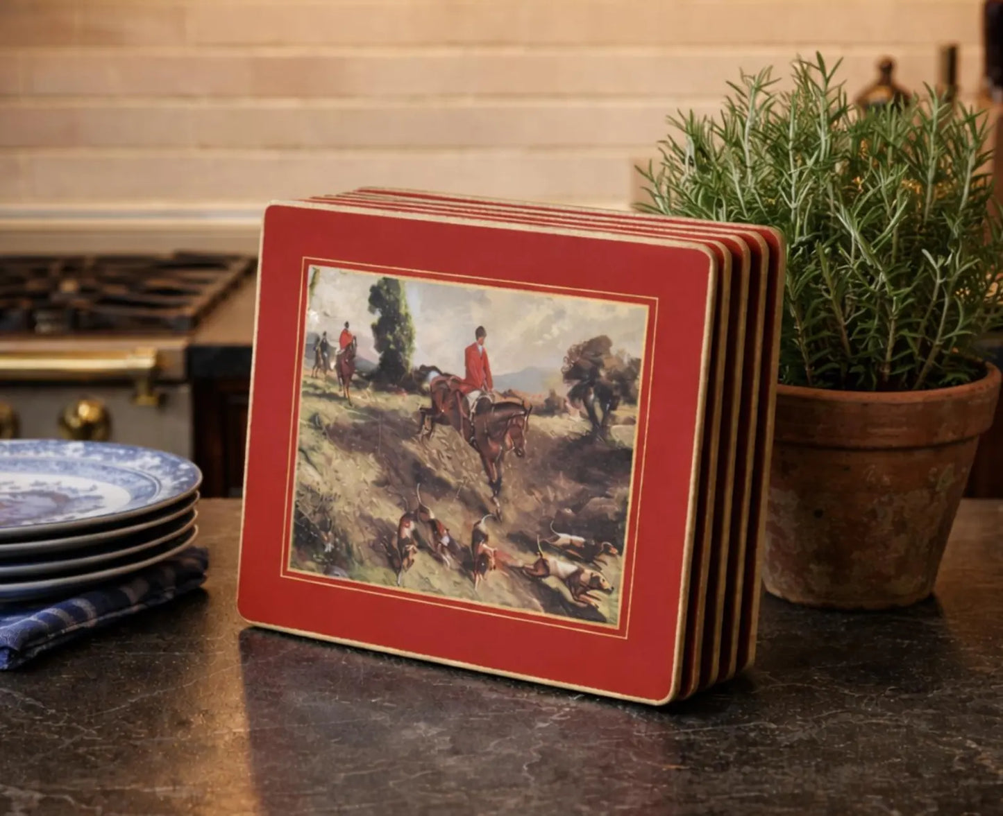Set of 5 Pimpernel Fox Hunting Placemats