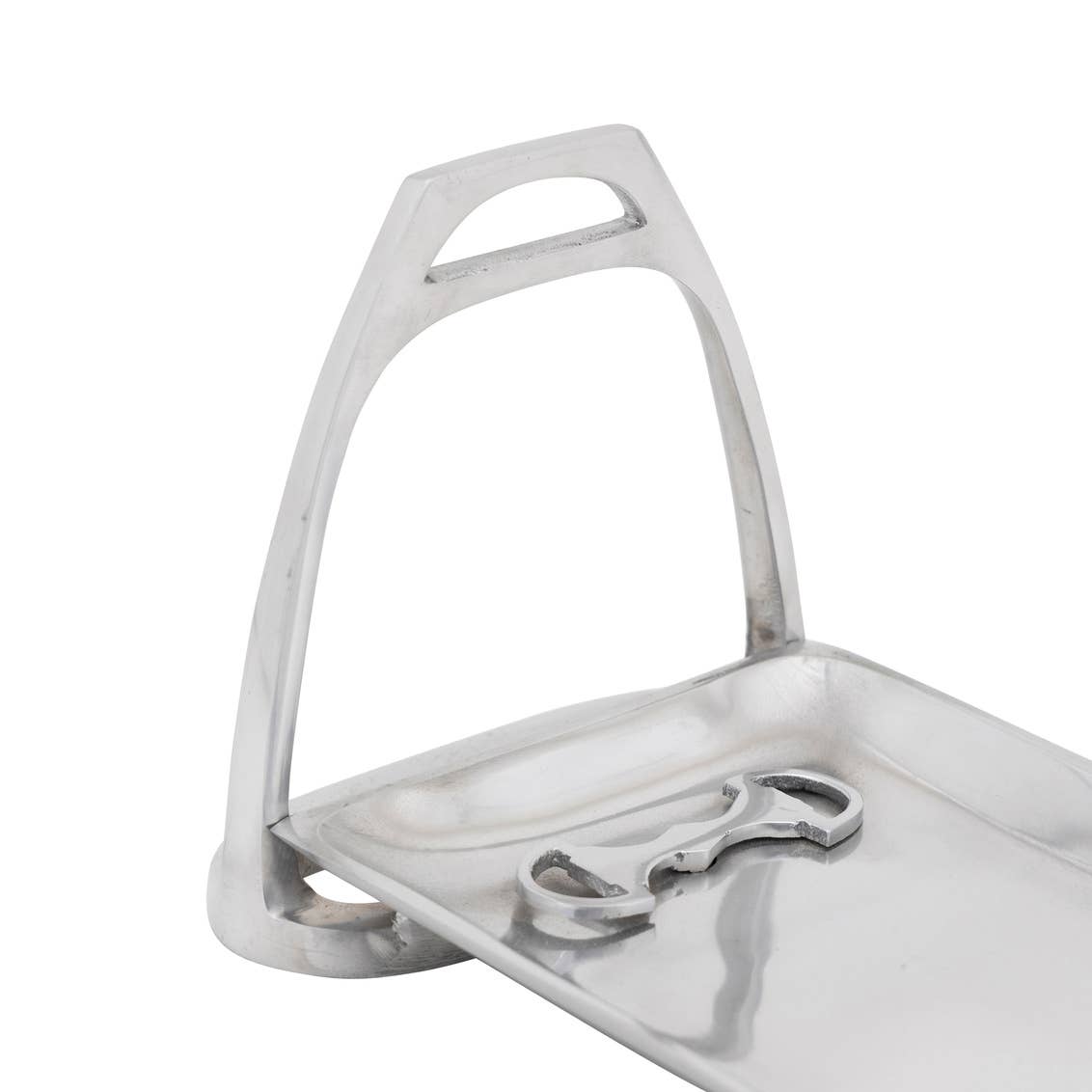 Vintage Silver Equestrian Bit & Stirrup Serving Tray