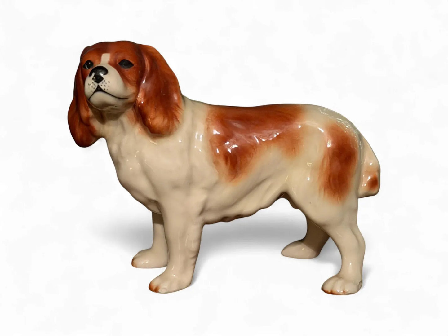 Vintage Cavalier King Charles Spaniel Porcelain Coopercraft Figurine from England