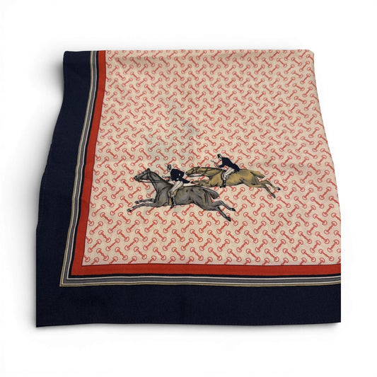 Vintage Ralph Lauren Style English Equestrian Fox Hunting Scarf