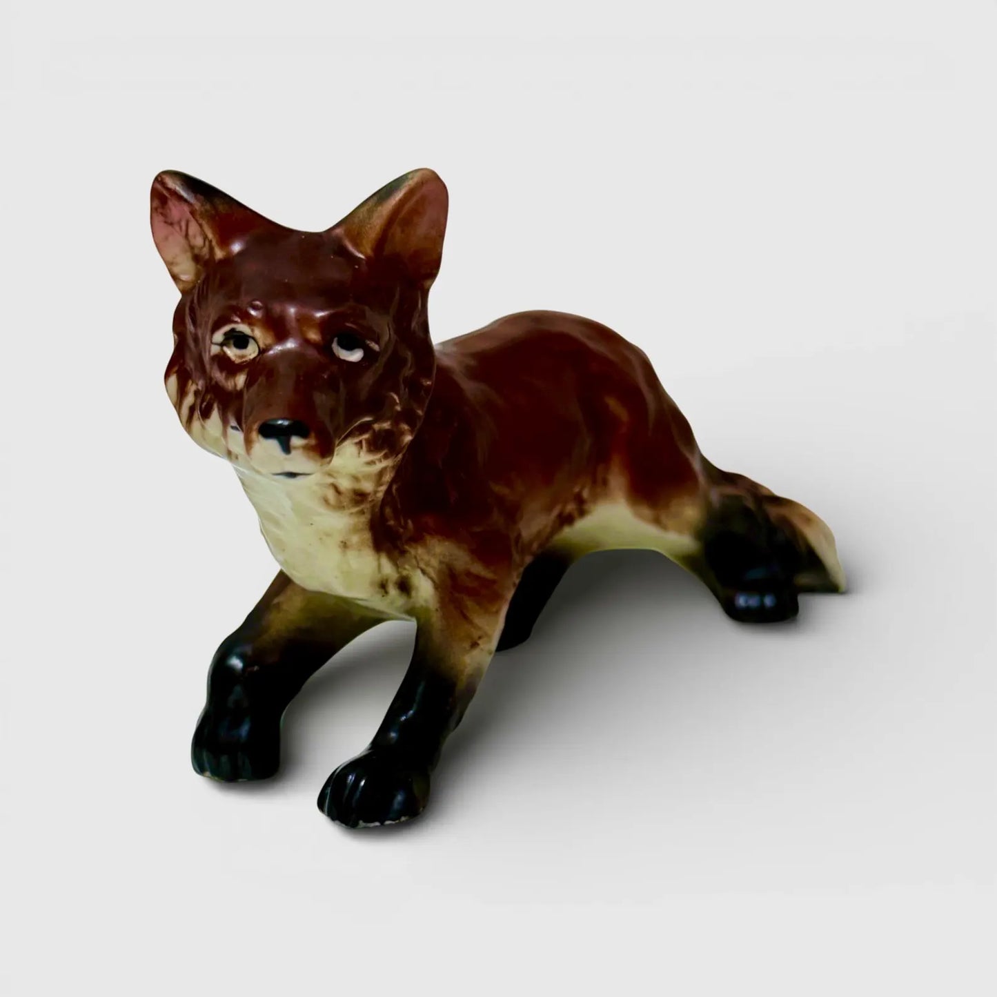 Vintage Ceramic Fox Figurine
