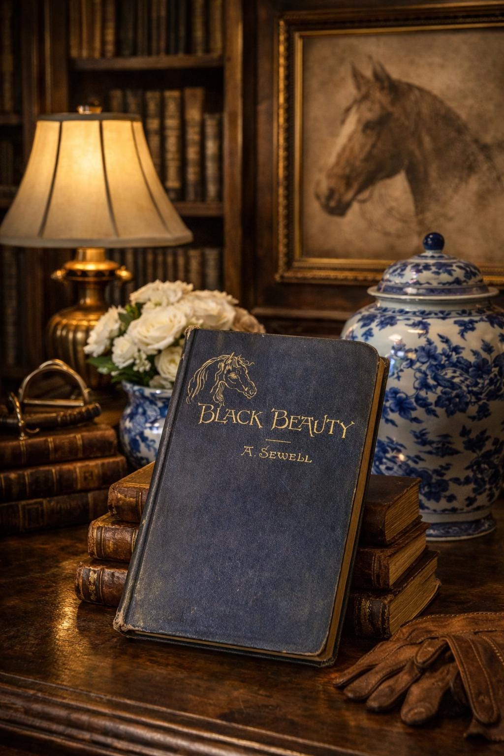 c.1890 First Edition Black Beauty by Anna Sewell - Illustrated - Published by D. Lothrop Company