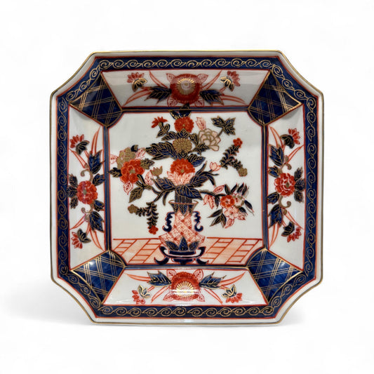Vintage HERMES-style Porcelain Imari Tray