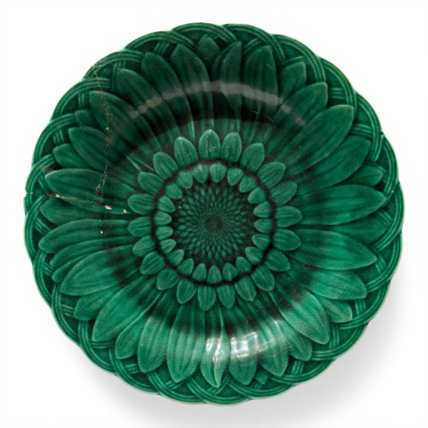 Antique English Majolica Plate