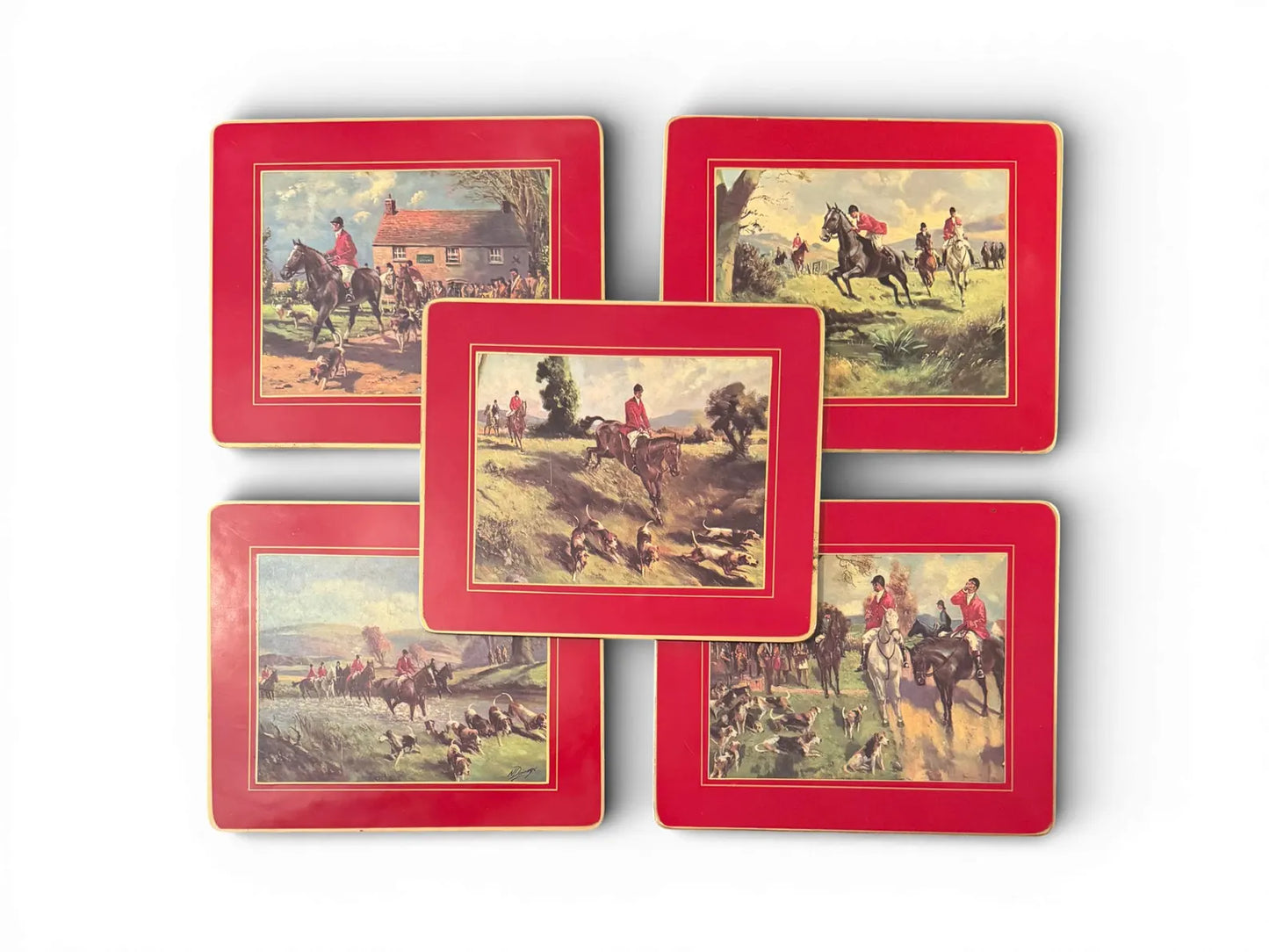 Set of 5 Pimpernel Fox Hunting Placemats