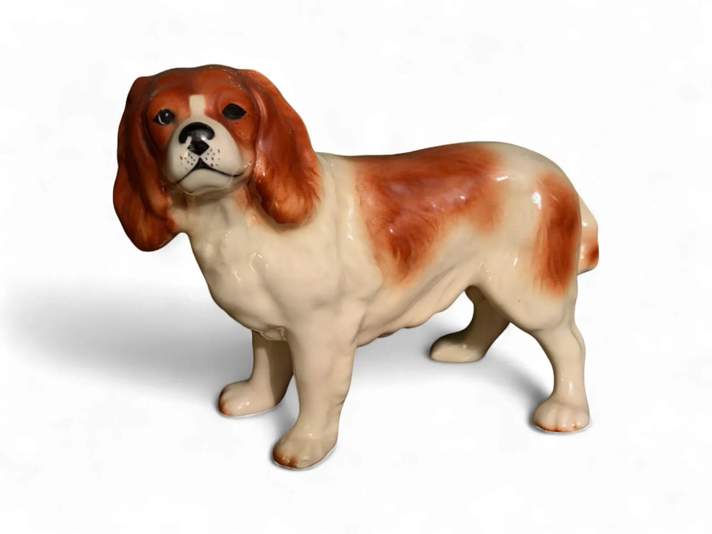 Vintage Cavalier King Charles Spaniel Porcelain Coopercraft Figurine from England