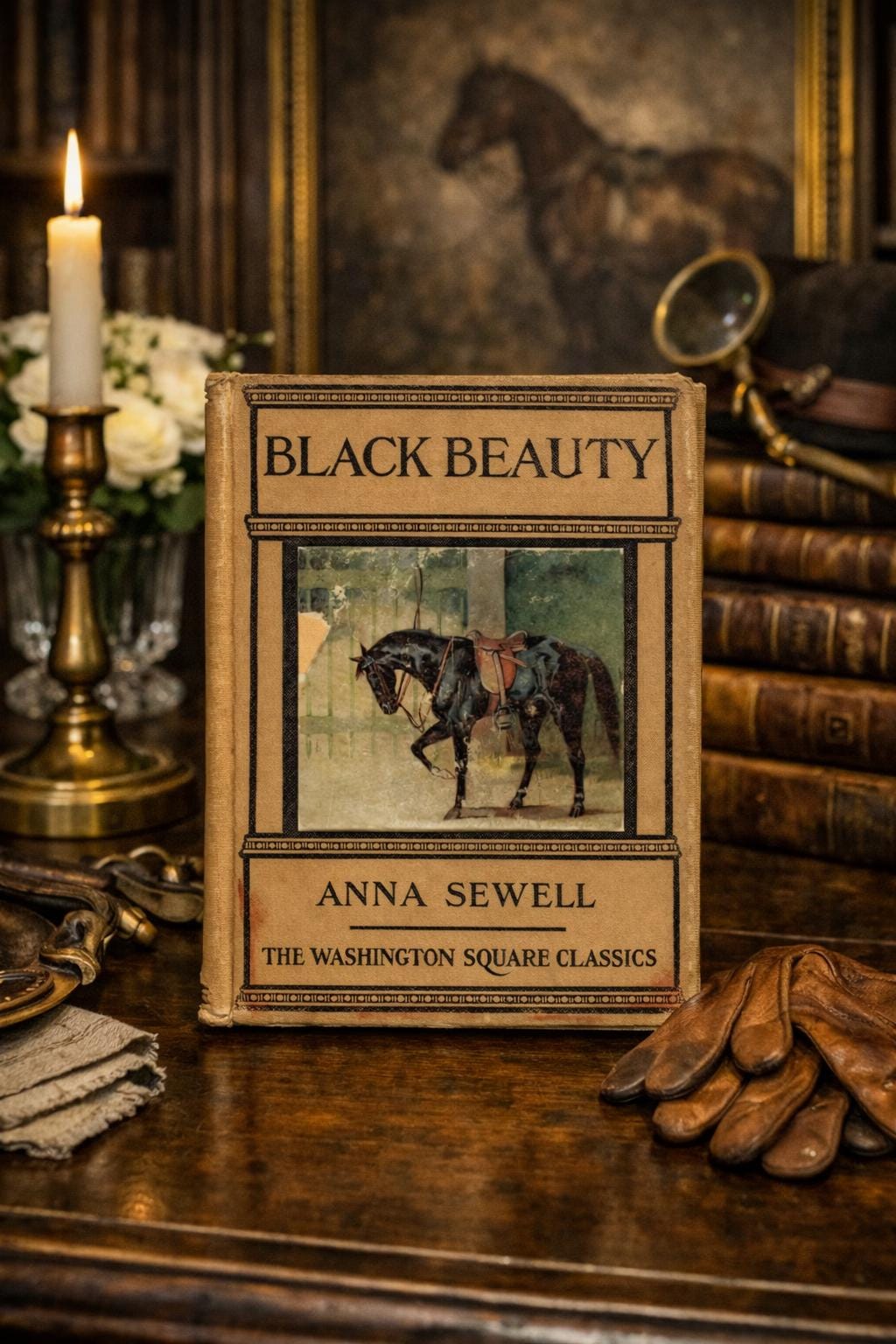 1st Edition c.1900s Hardcover Copy of Black Beauty Book by Anna Sewell