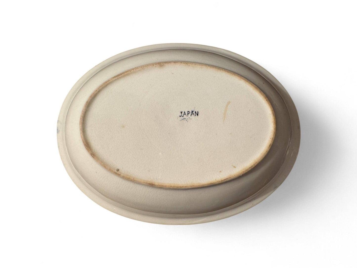 Large Antique Blue Willow Ironstone Bowl