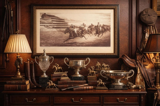 Framed Vintage Horse Racing Lithograph “Isinglass Winning the Derby”