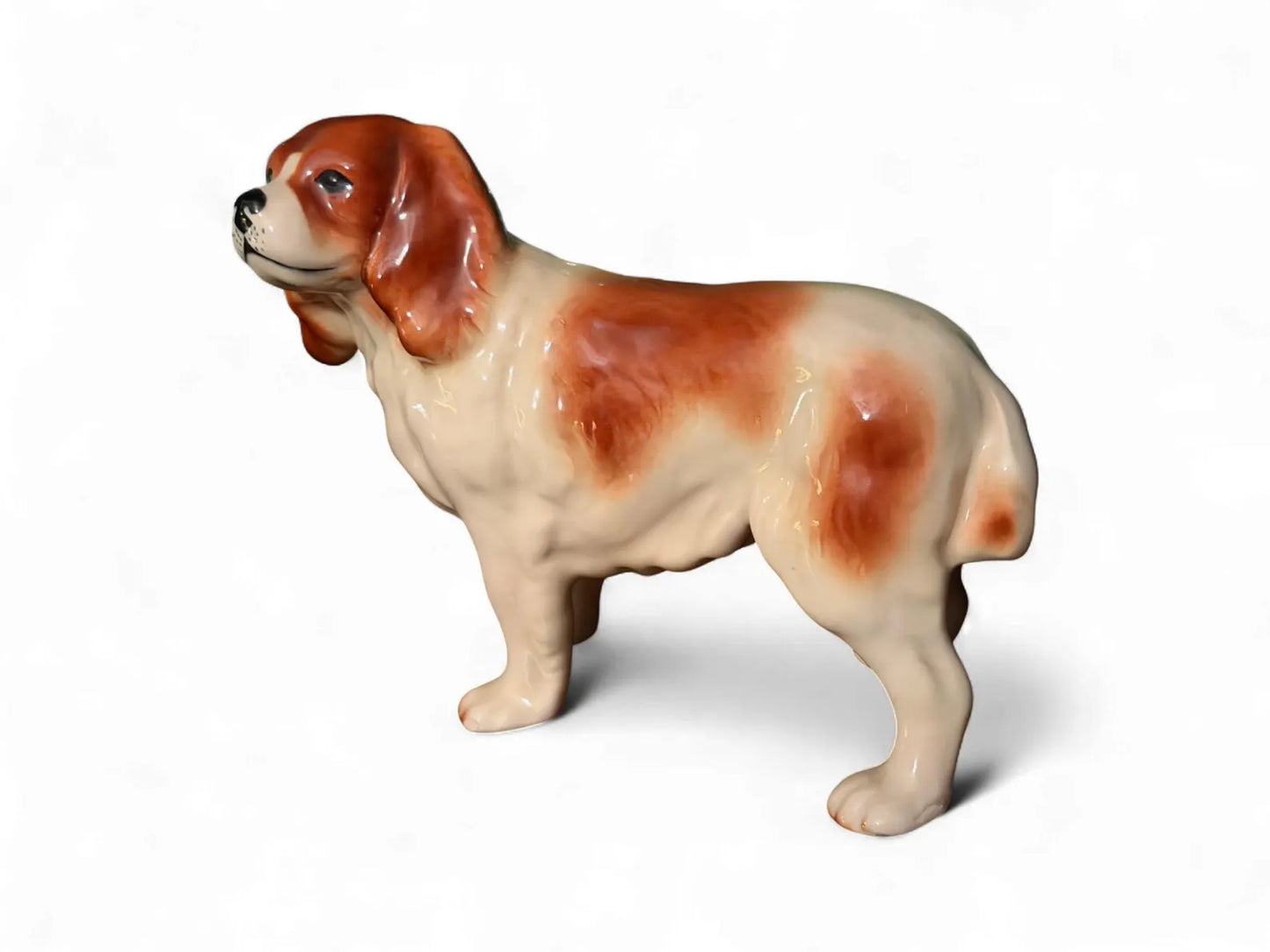 Vintage Cavalier King Charles Spaniel Porcelain Coopercraft Figurine from England