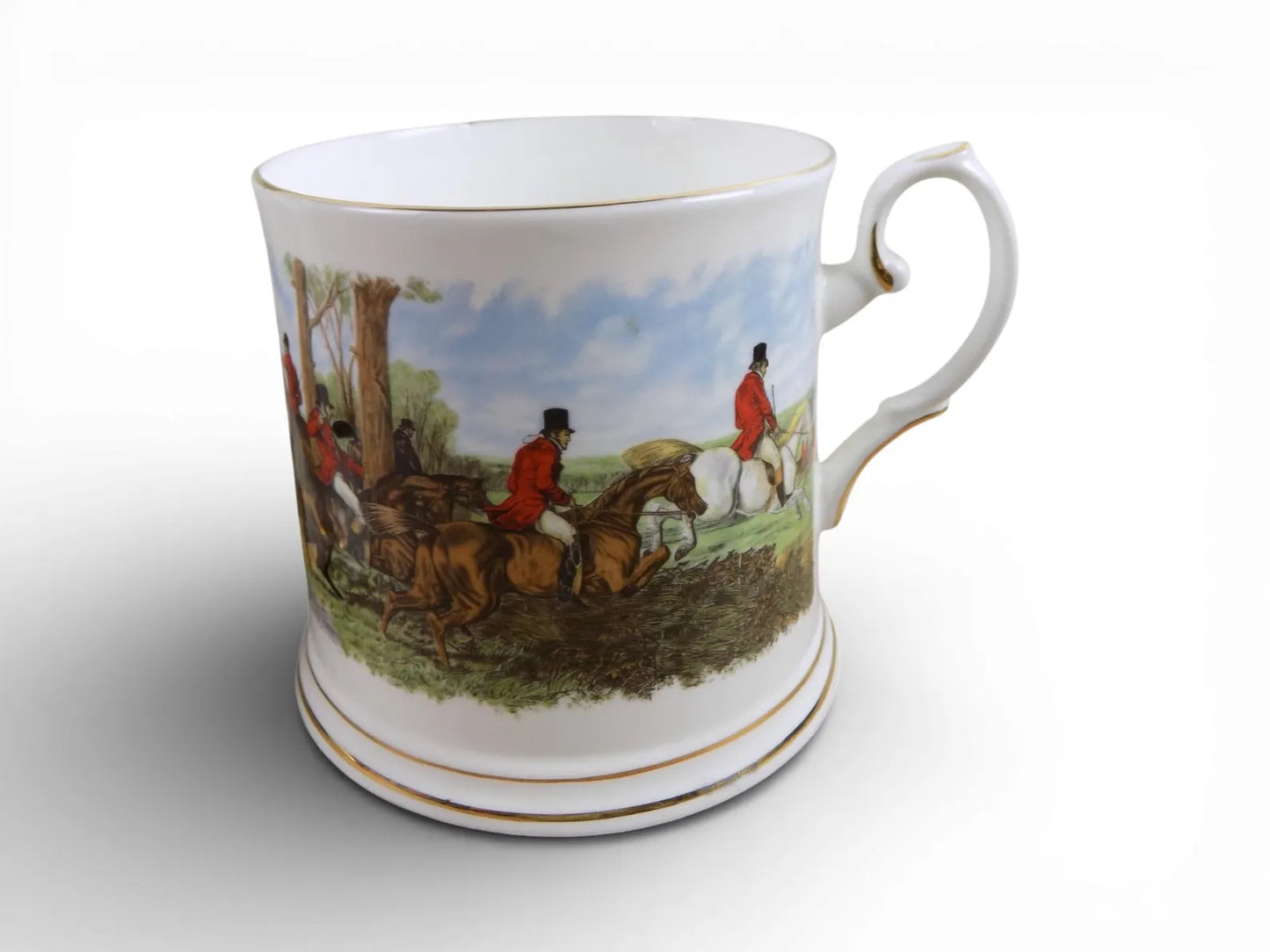 Crown Dorset Fox Hunt Teapot & Cup Set – Staffordshire, England