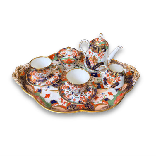 c. 1850 Copeland 'Spode' Imari Earthenware Hand-Painted Complete Tea Service