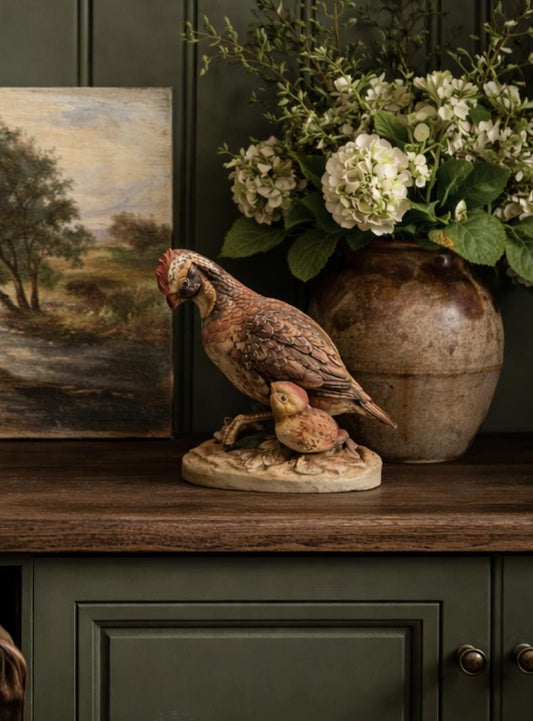 Vintage Porcelain Pheasant Figurine