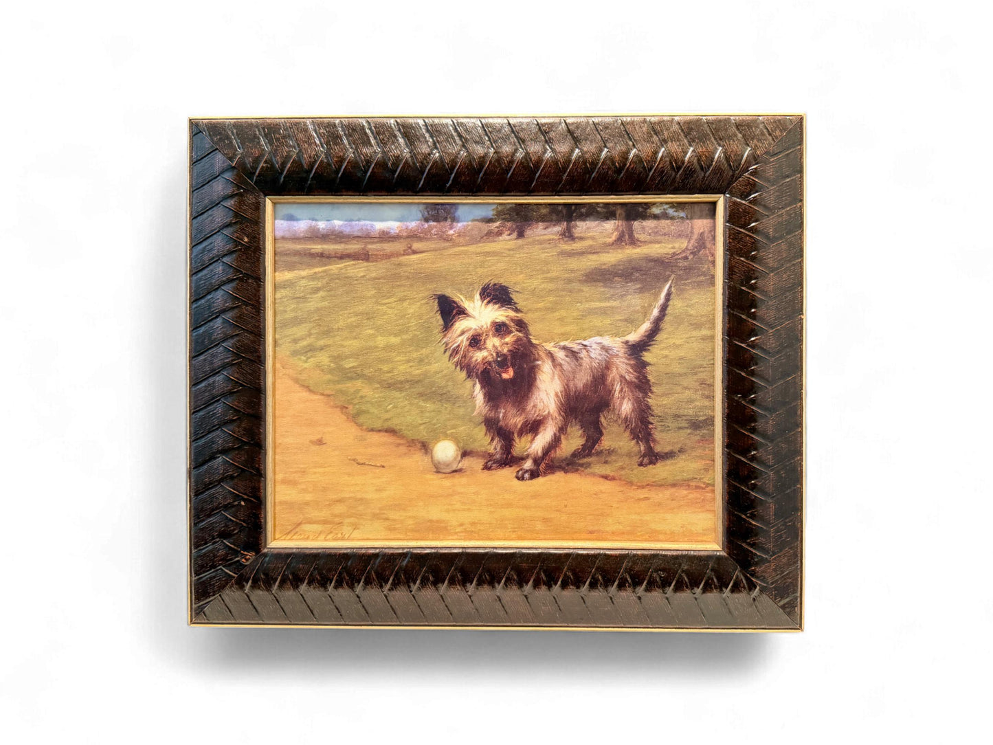Maud Earl Cairn Terrier Framed Giclée on Canvas