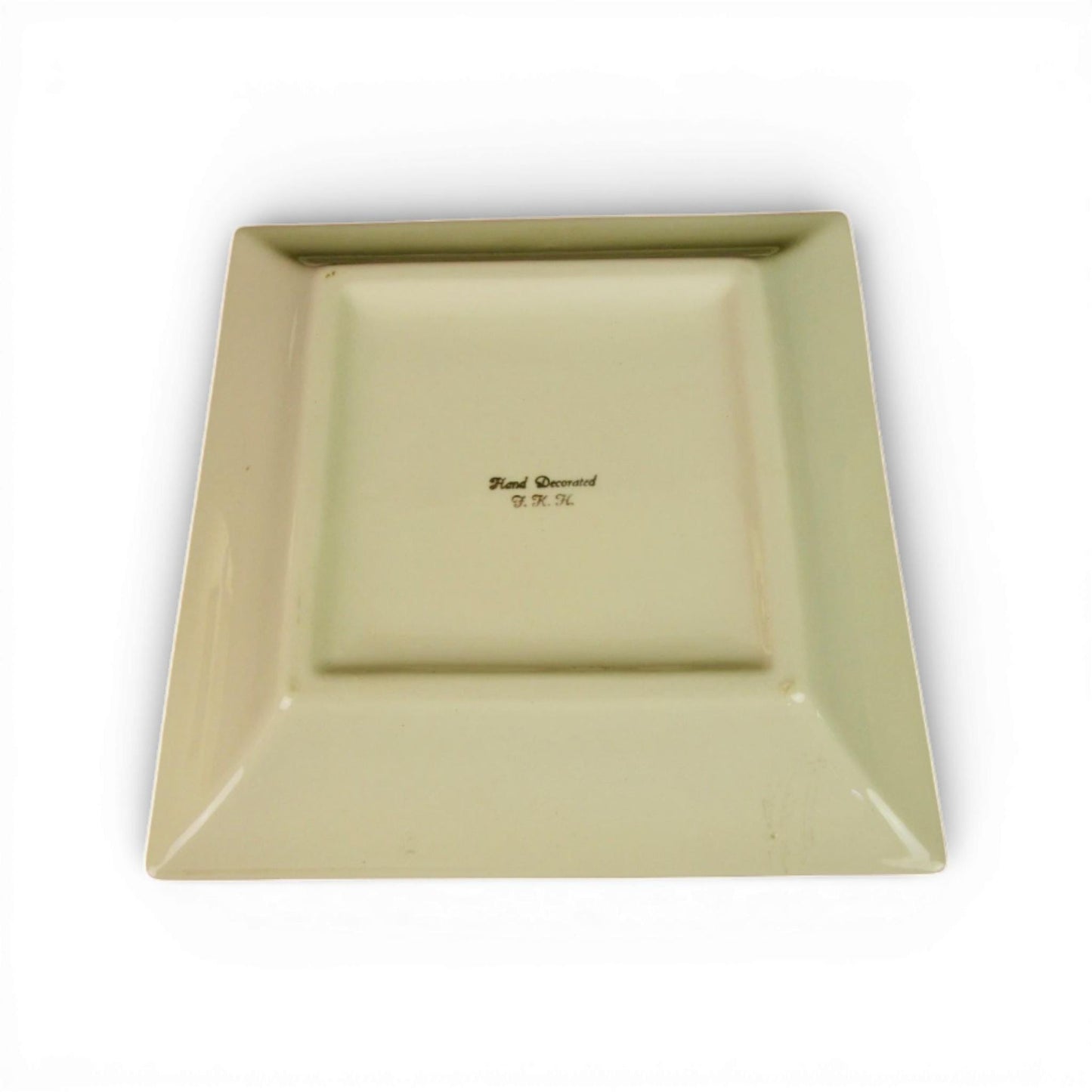 Vintage Hand Painted HERMES-style Equestrian Trinket Dish