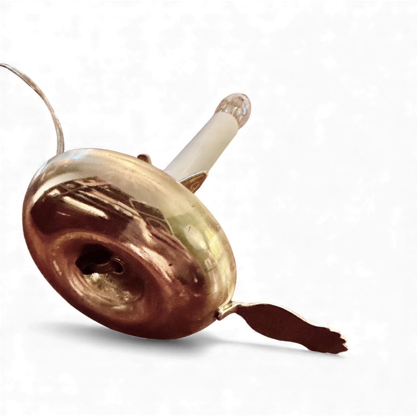 Vintage Brass Pineapple Boudoir Accent Lamp with Petite Shade