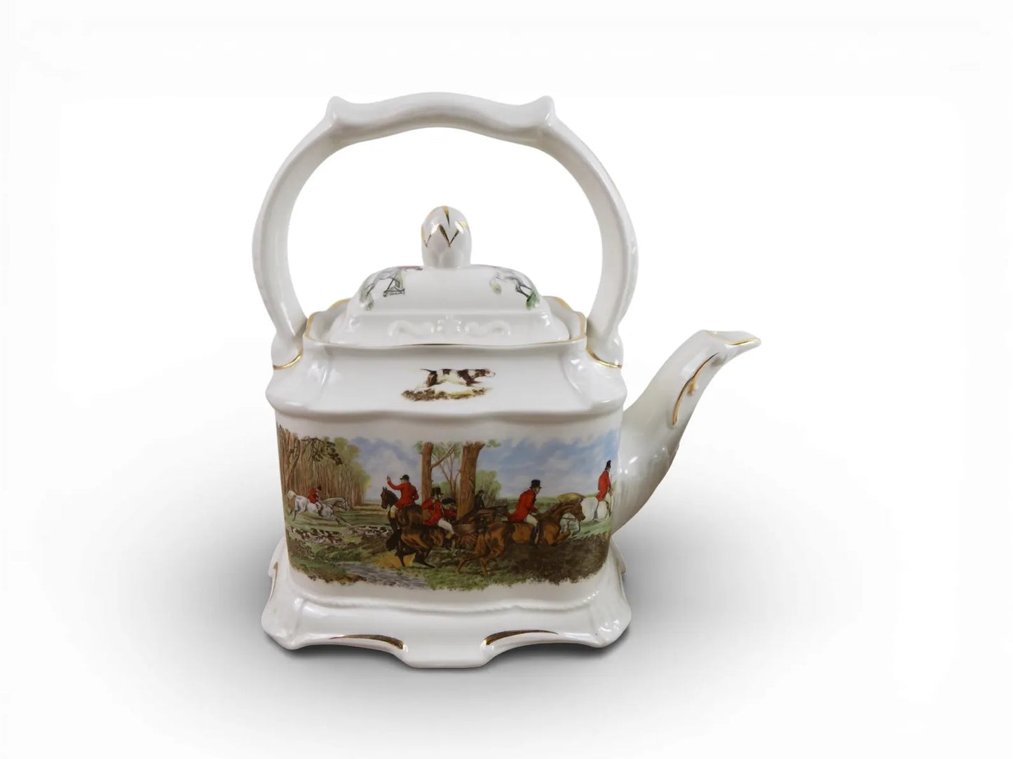 Crown Dorset Fox Hunt Teapot & Cup Set – Staffordshire, England