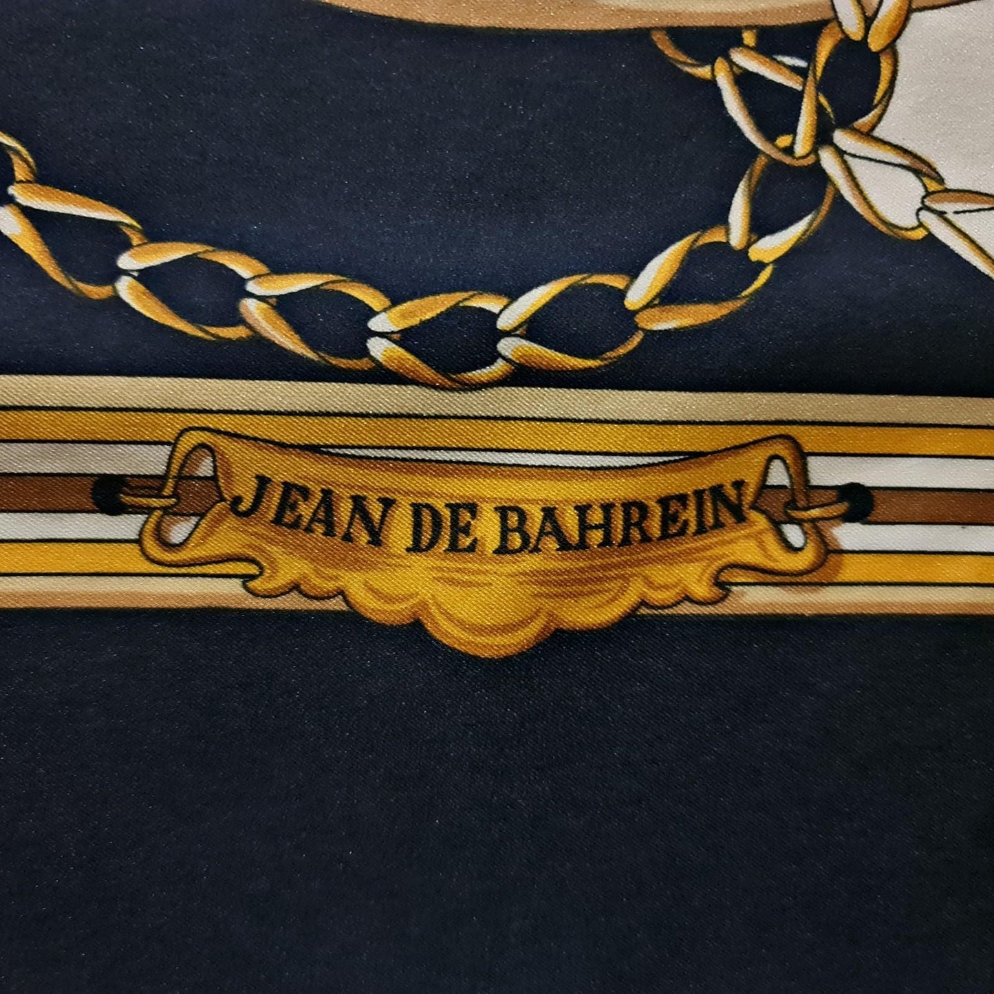 Vintage Jean de Bahrein Equestrian Scarf