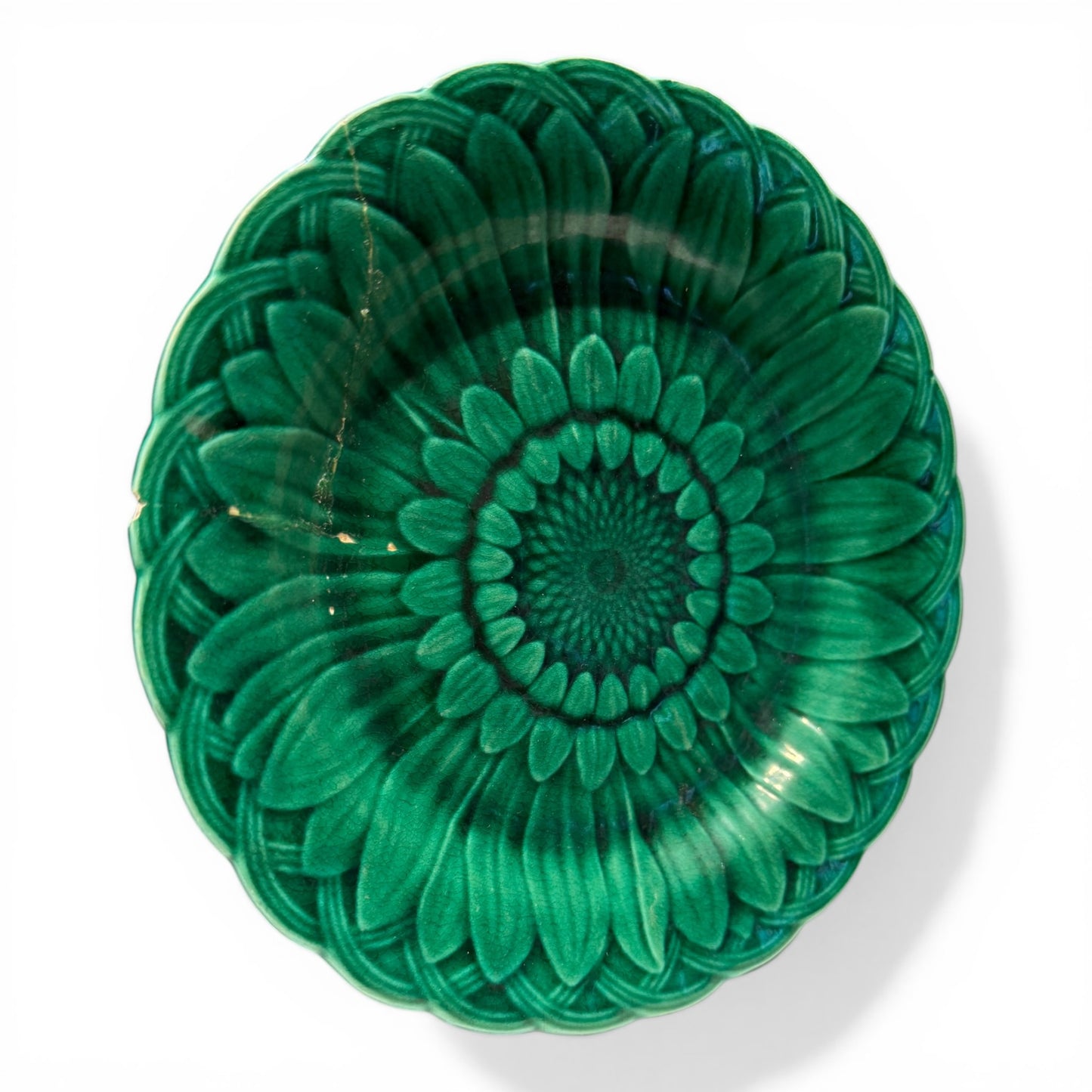 Antique English Majolica Plate