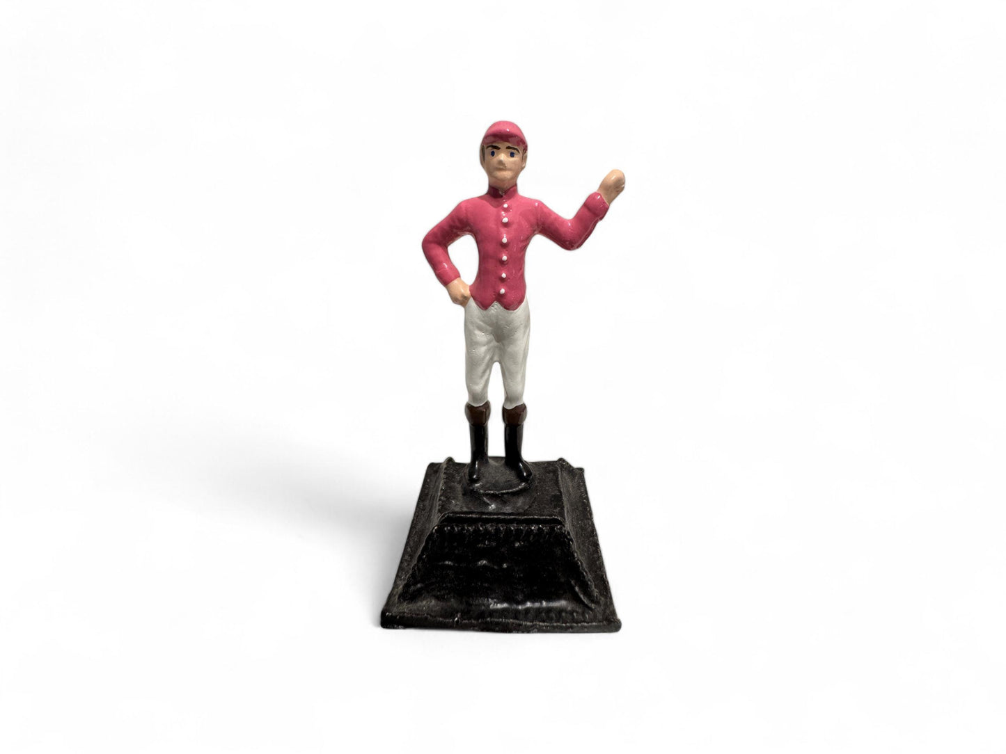 Antique Set of 21 "21 Club" Hand Painted Metal Jockey Place Card Holders