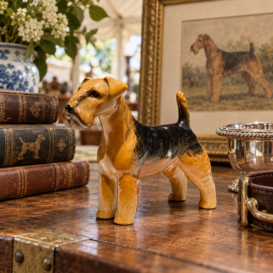 Vintage Beswick English Airedale Terrier Figurine