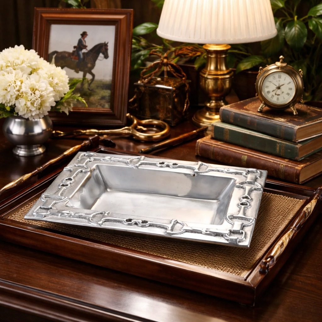 Arthur Court Horse Bit Equestrian Catchall Tray