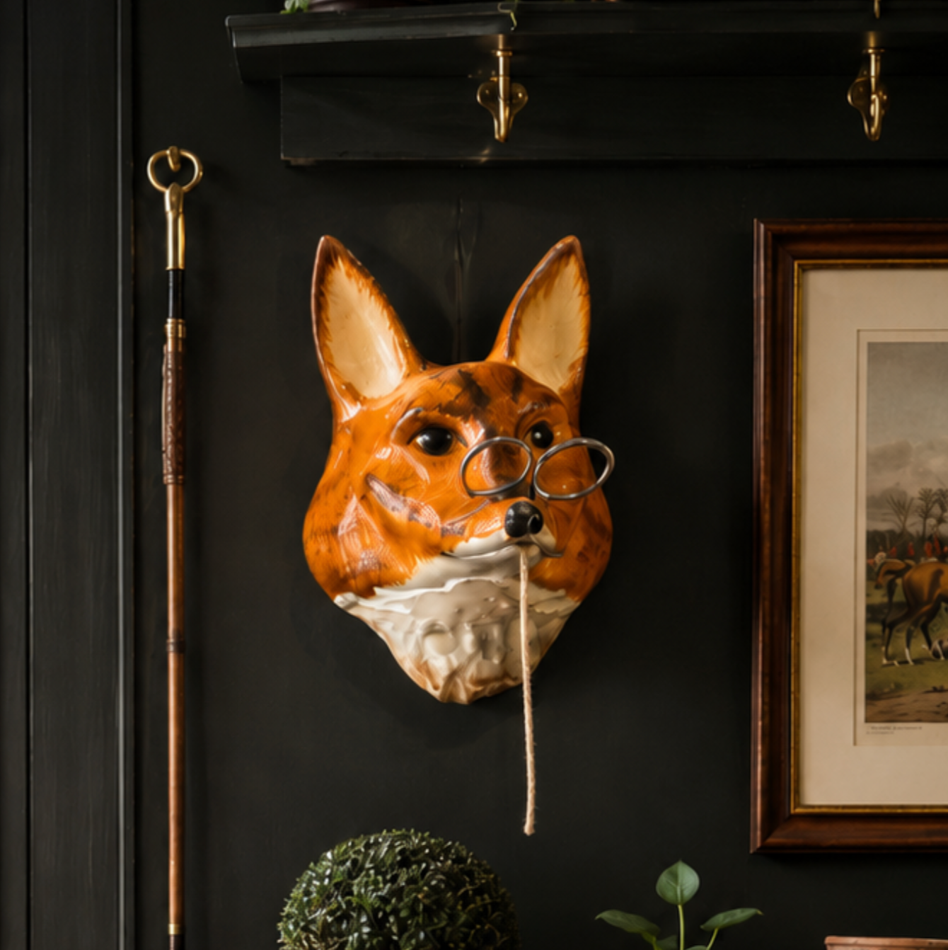 Fox Head String Holder by Philip Laureston for Babbacombe Pottery