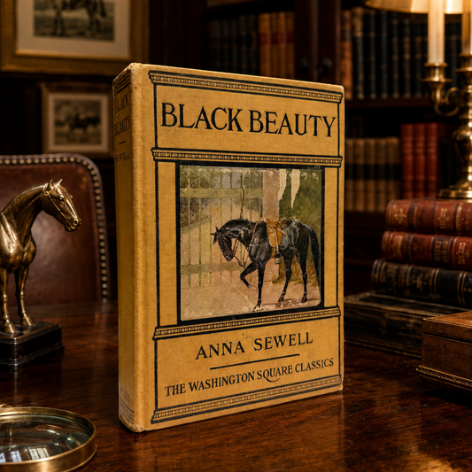 Antique Black Beauty book, Black Beauty Anna Sewell, first edition thus Black Beauty, illustrated Black Beauty book, Maud Scrivener illustrations, George W Jacobs Black Beauty, Washington Square Classics, antique horse book, equestrian decor, vintage equestrian book, antique children’s book, decorative antique book, horse lover gift