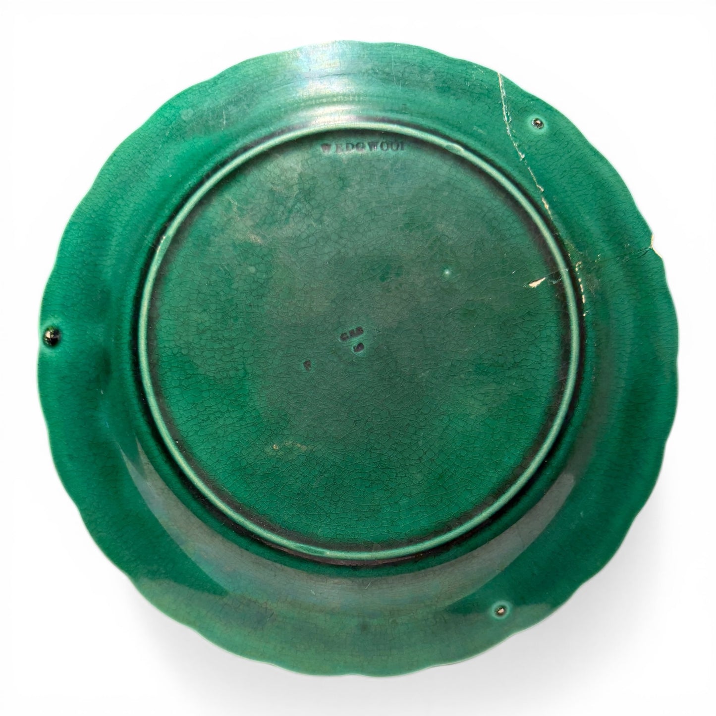 Antique English Majolica Plate