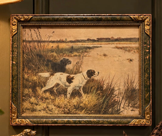 Thomas Blinks “In the Marshes” Sporting Dog Photogravure, c. 1901