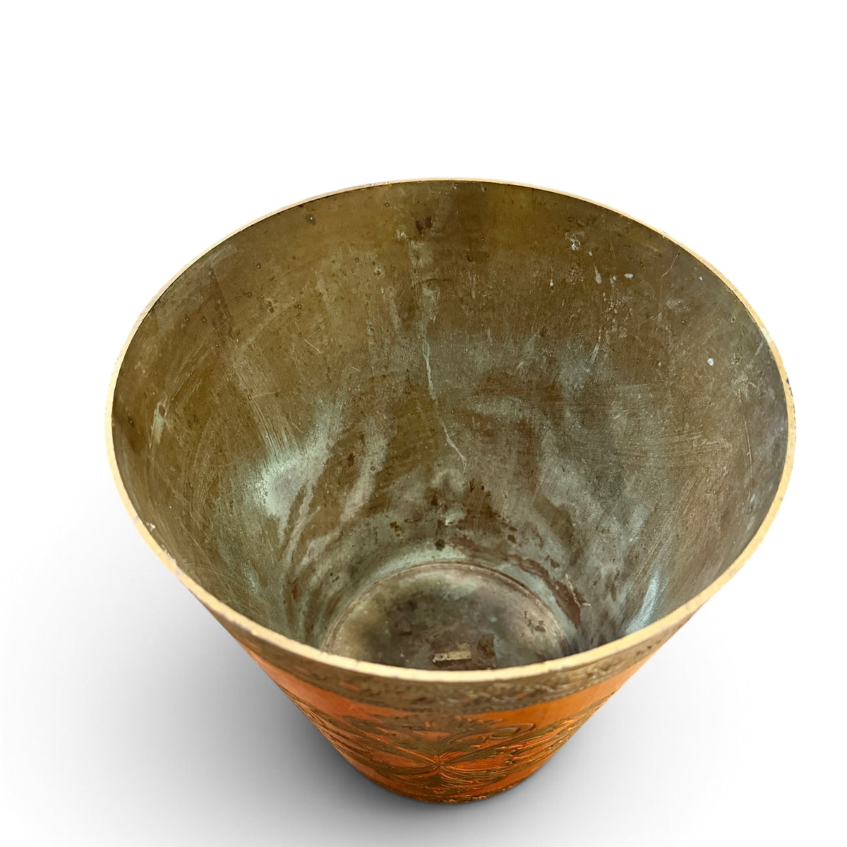 Vintage Italian Florentine Gilt Wastebasket