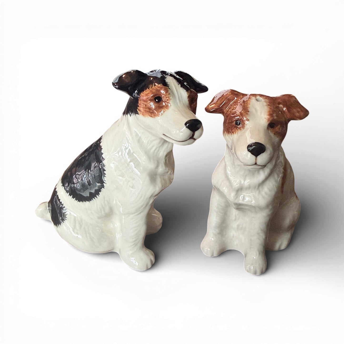 Ceramic Jack Russell Terrier Salt & Pepper Shakers – Set of Two